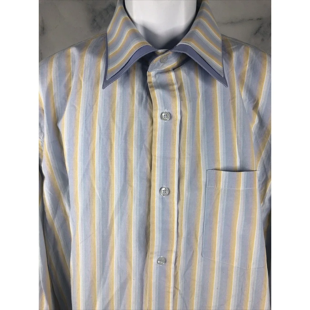 Beyond The Limit Shirt Mens Button Up XL Relaxed Fit Long Sleeve Stripes Casual